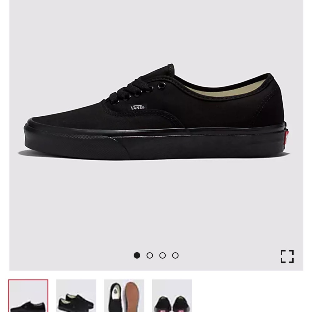 Black Vans shoes